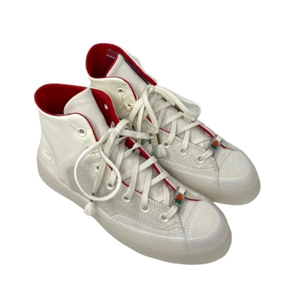 Converse Chuck 70 Marquis Shoes Women's Leather Egret High Top Sneakers A05262C - Picture 6 of 9
